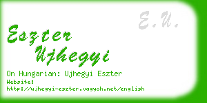 eszter ujhegyi business card